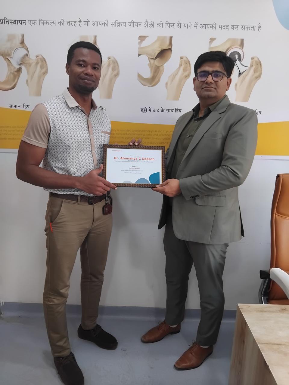 Fellowship programme in arthroplasty in India